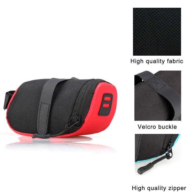 Waterproof Bicycle Saddle Bag Under Seat Cycling Tool Storage Pouch