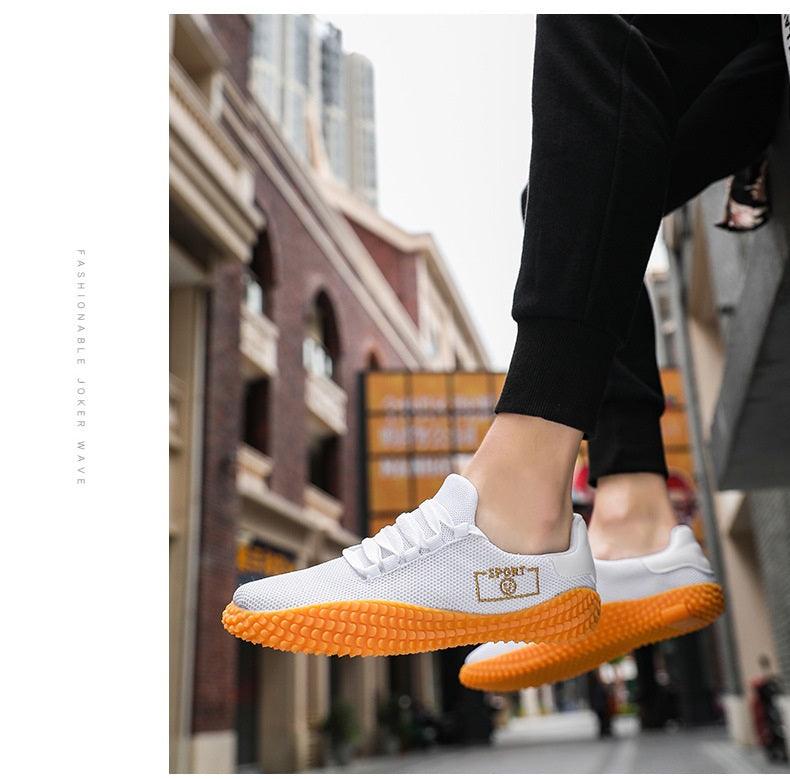 Men's Black Mesh Breathable Sneakers Casual Walking Athletic Shoes