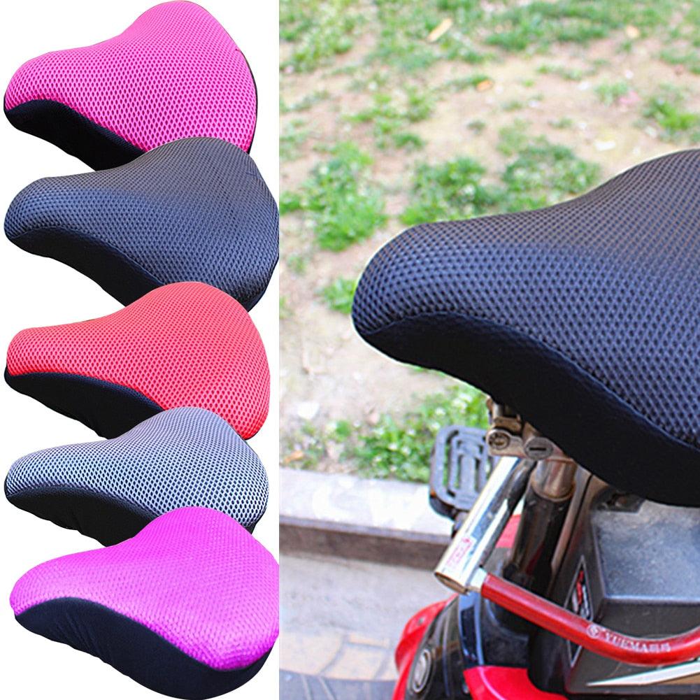 3D Mesh Bike Saddle Cover with Anti-Slip Gel Foam Padding