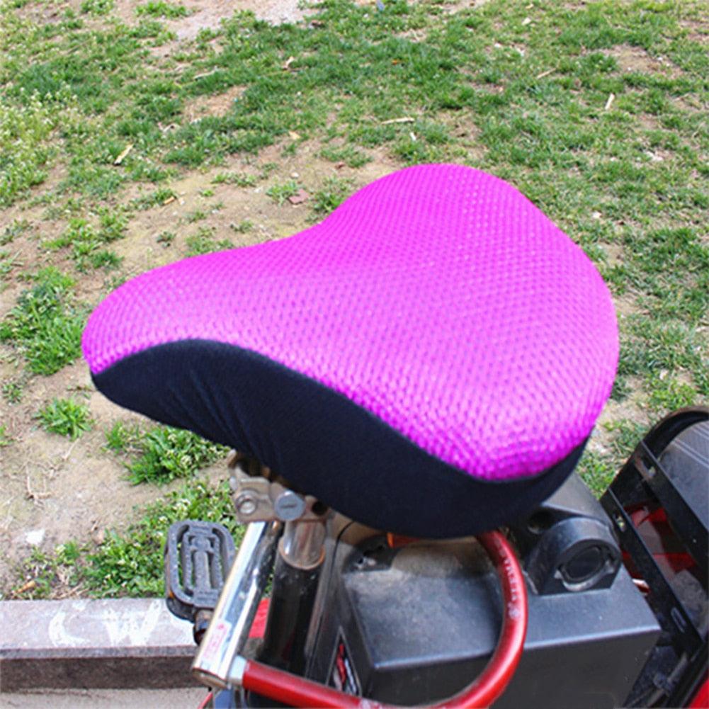 3D Mesh Bike Saddle Cover with Anti-Slip Gel Foam Padding