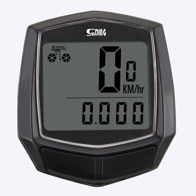 Waterproof Wired Bike Computer with LCD Display & Backlight