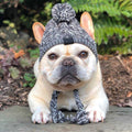 Autumn Winter Warm Knitted Pet Hats With Fluffy Ball