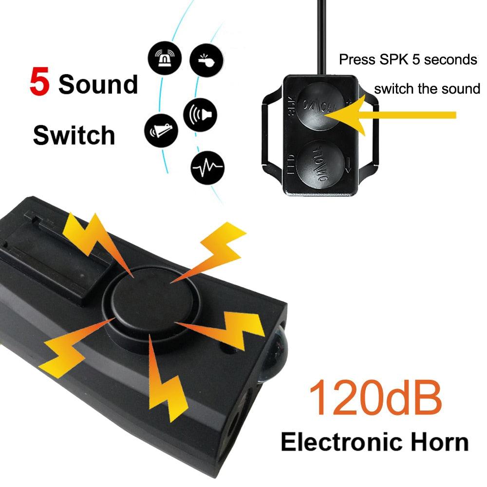 4-in-1 Bike Light with Speedometer, Horn & 4000mAh Power Bank