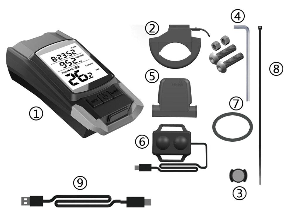 4-in-1 Bike Light with Speedometer, Horn & 4000mAh Power Bank