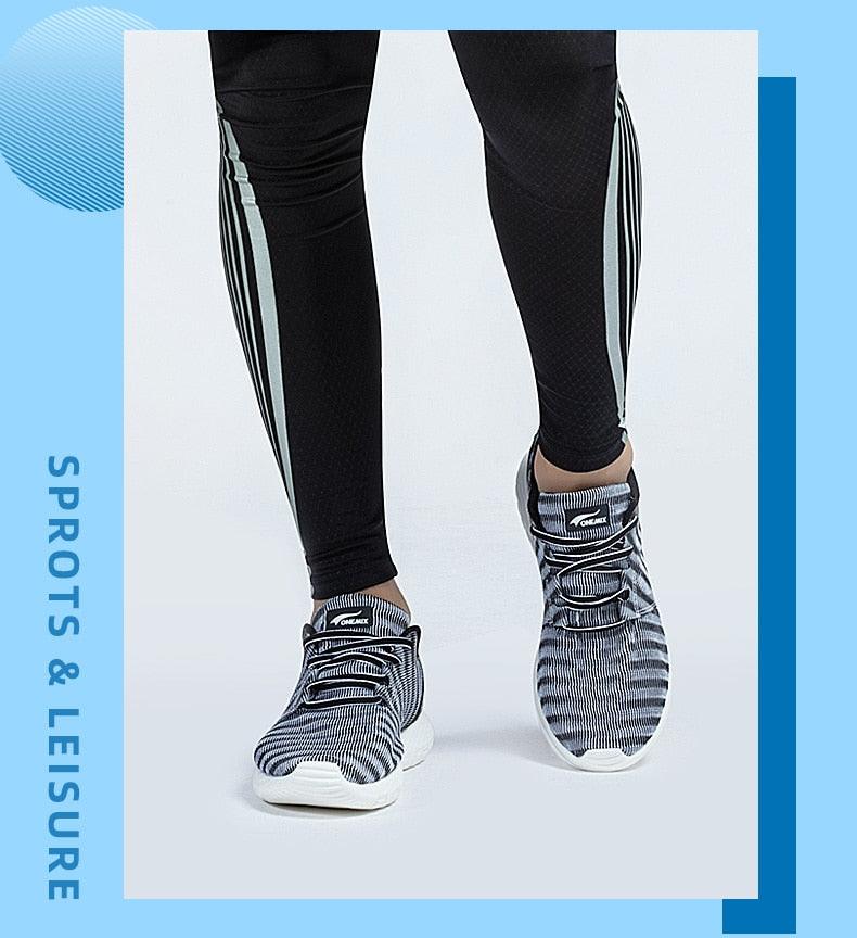 Men's Quick-Dry Lightweight Knit Running Sneakers Slip-On Trainers
