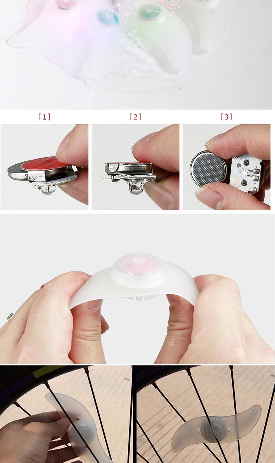 LED Bike Spoke Lights - Waterproof Safety Cycling Wheel Lamp