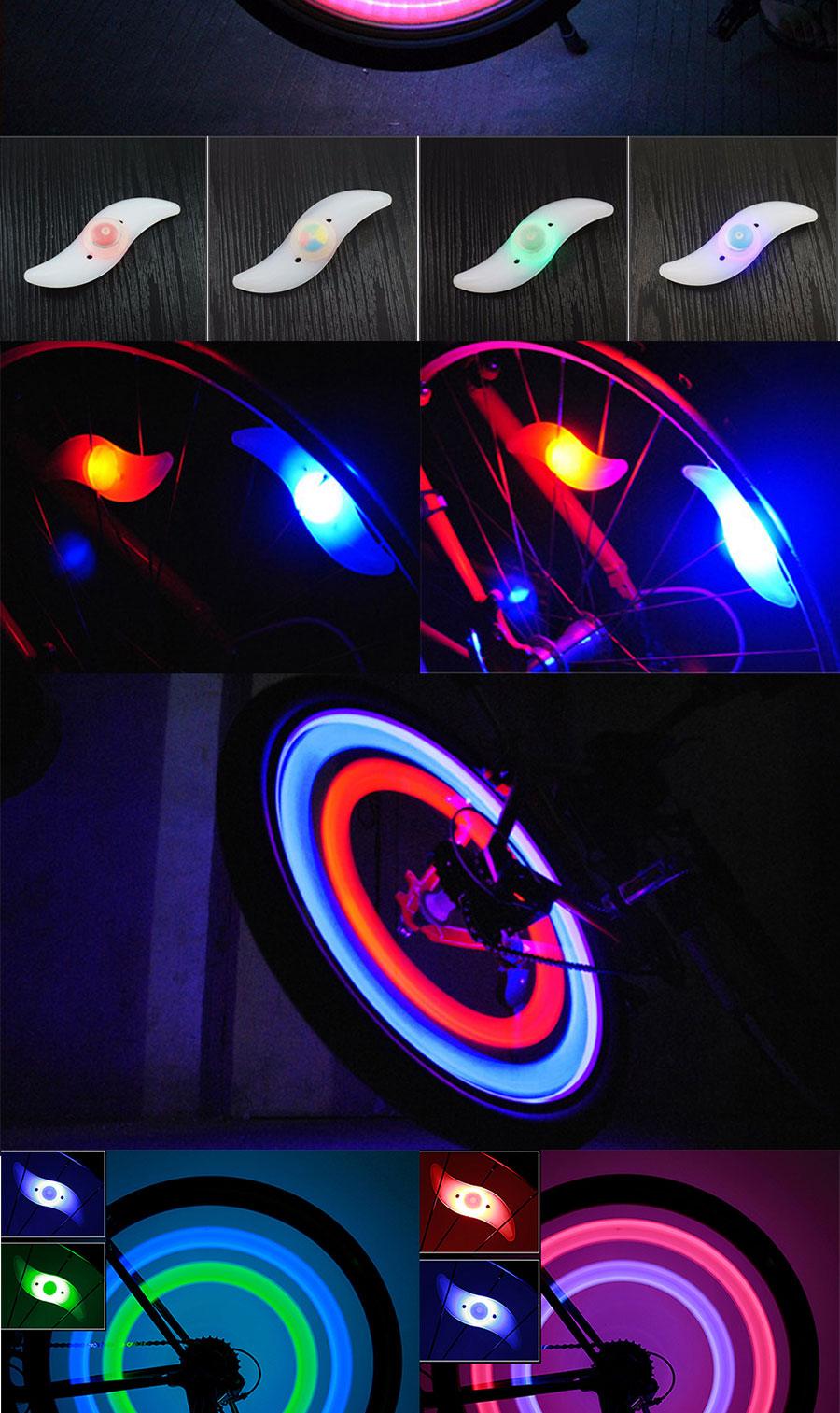 LED Bike Spoke Lights - Waterproof Safety Cycling Wheel Lamp