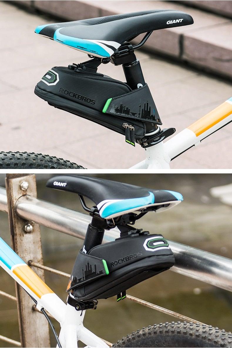 Rainproof Bike Seat Bag - Shockproof Cycling Storage Pouch