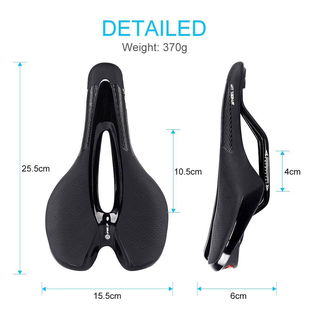 Road Bike Saddle with USB LED Taillight, Soft Breathable Seat