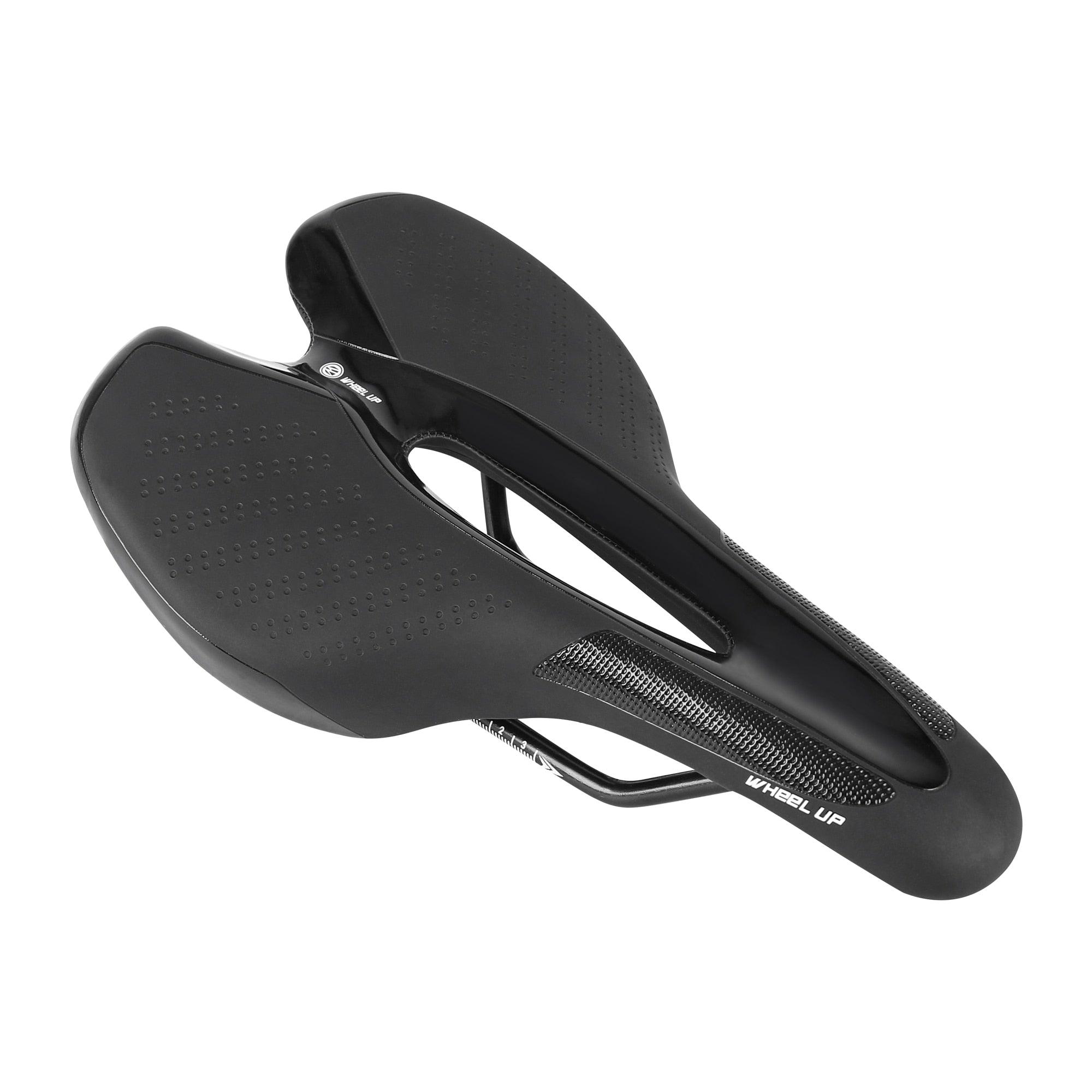 Road Bike Saddle with USB LED Taillight, Soft Breathable Seat