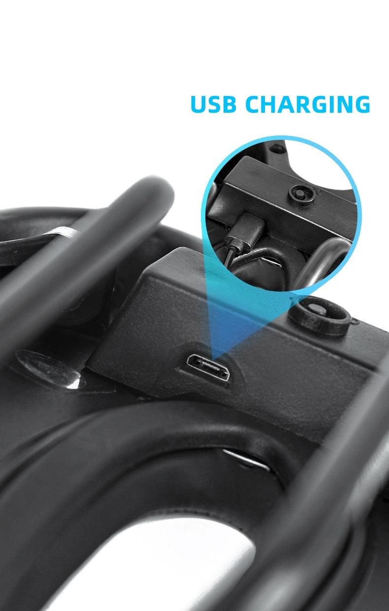 Road Bike Saddle with USB LED Taillight, Soft Breathable Seat