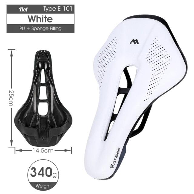 Ergonomic Gel Padded Bike Saddle for Mountain and Road Bikes