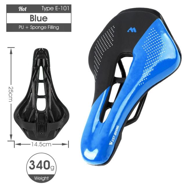 Ergonomic Gel Padded Bike Saddle for Mountain and Road Bikes