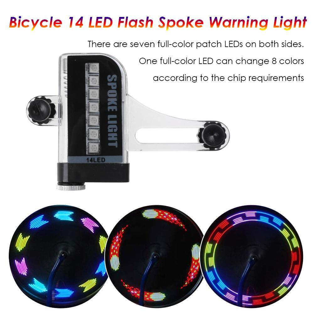 Ultra Bright LED Bike Wheel Spoke Lights - Waterproof Safety Lamp
