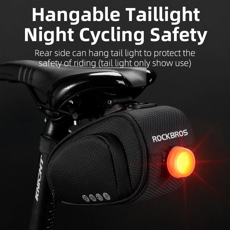 Rainproof Bike Seat Bag - Shockproof Cycling Storage Pouch