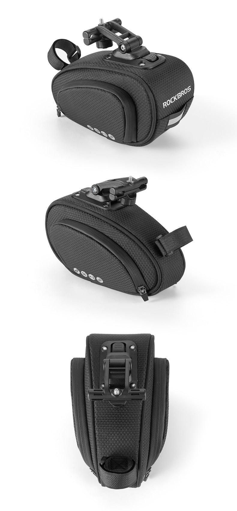 Rainproof Bike Seat Bag - Shockproof Cycling Storage Pouch
