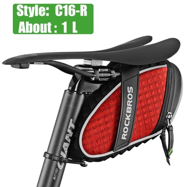 Rainproof Bike Seat Bag - Shockproof Cycling Storage Pouch