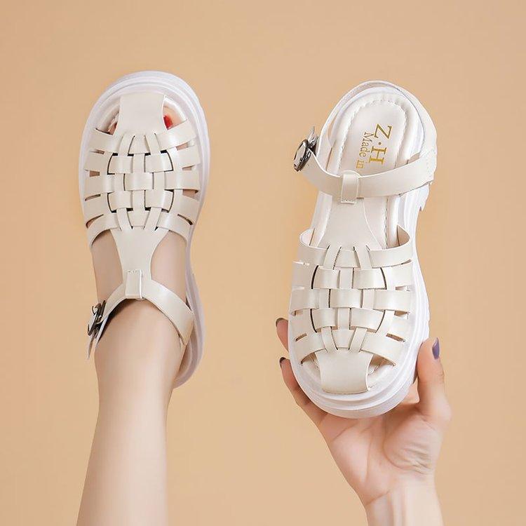 Women’s Platform Buckle Sandals Casual Open Toe Ankle Strap Shoes