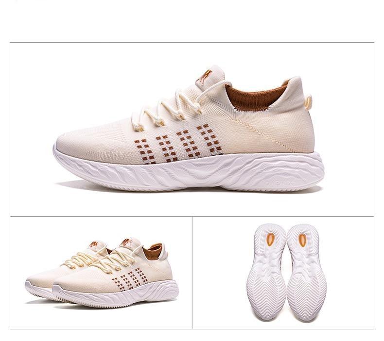 Men's Quick-Dry Lightweight Knit Running Sneakers Slip-On Trainers