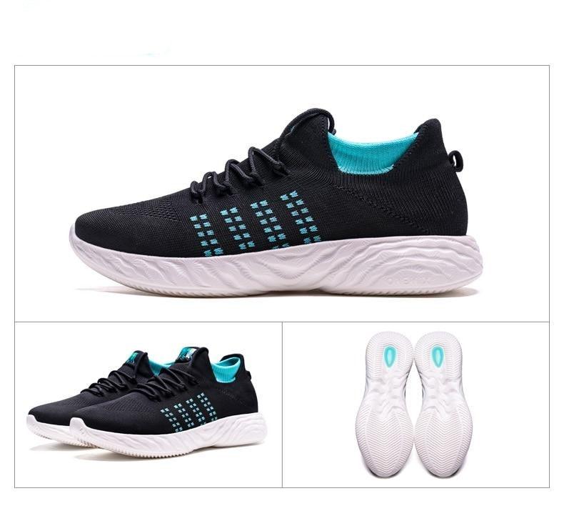 Men's Quick-Dry Lightweight Knit Running Sneakers Slip-On Trainers