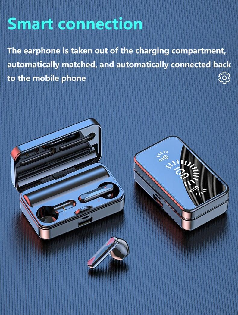 Bluetooth 5.1 Wireless Sports Earphones with Microphone & Bass