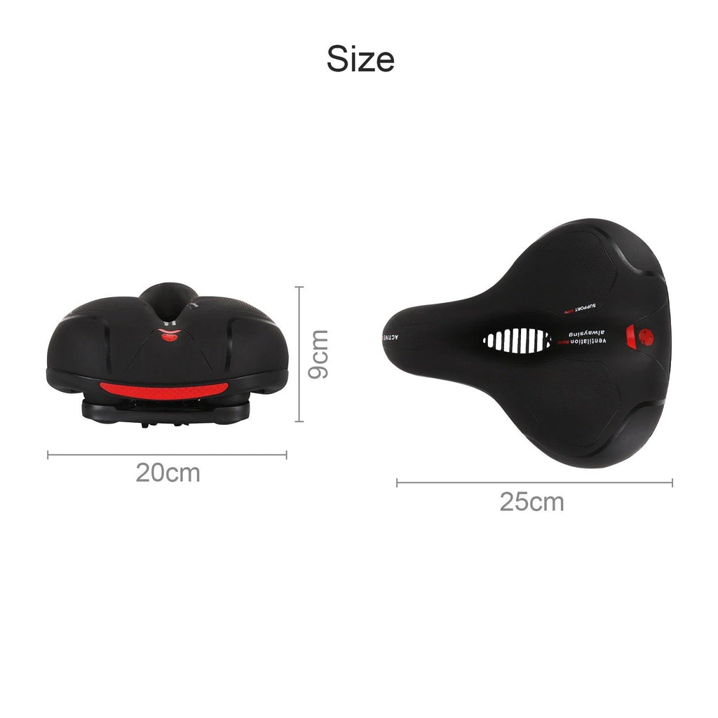 Comfortable Memory Foam Bicycle Saddle with Dual Shock Absorption