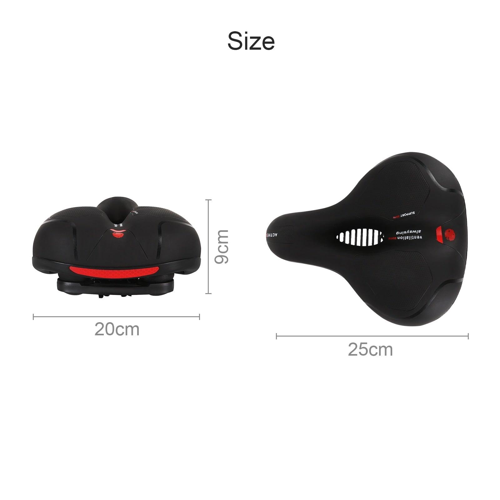 Comfortable Memory Foam Bicycle Saddle with Dual Shock Absorption