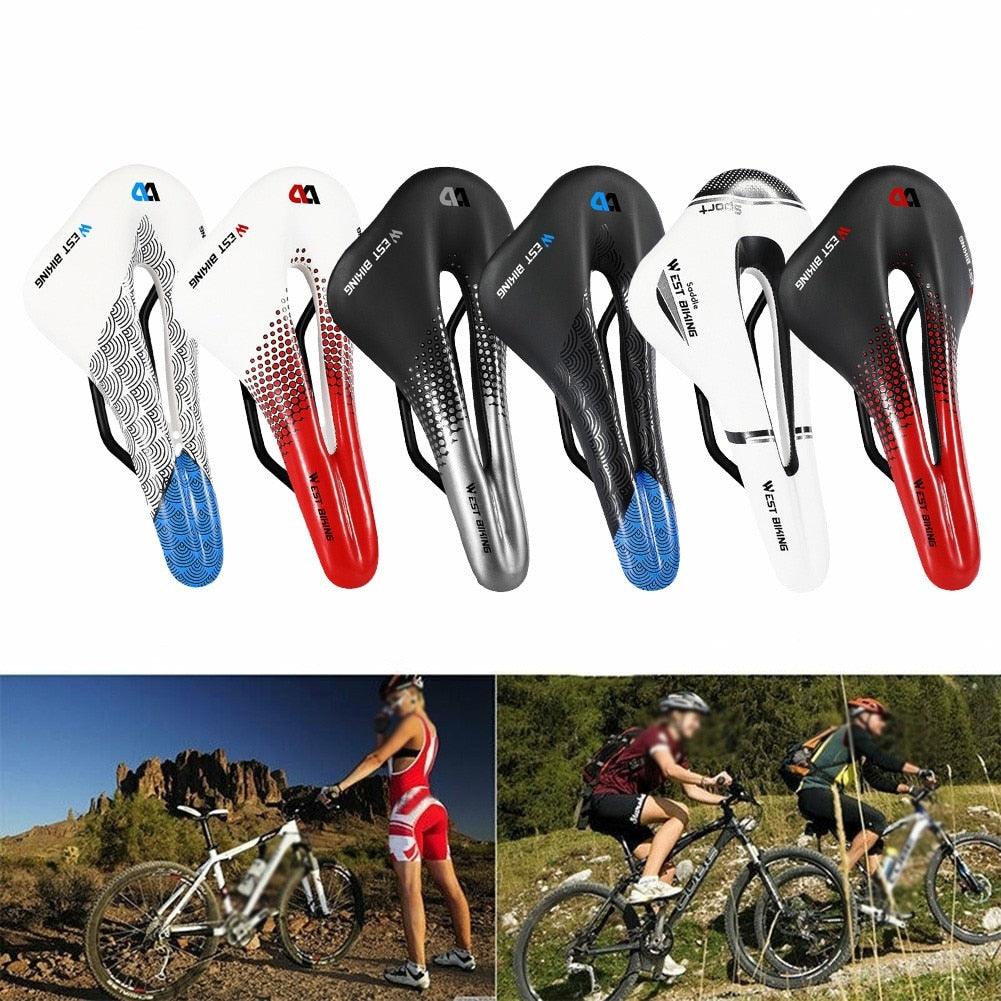 Ergonomic Mountain & Road Bike Saddle - Waterproof Comfort Seat