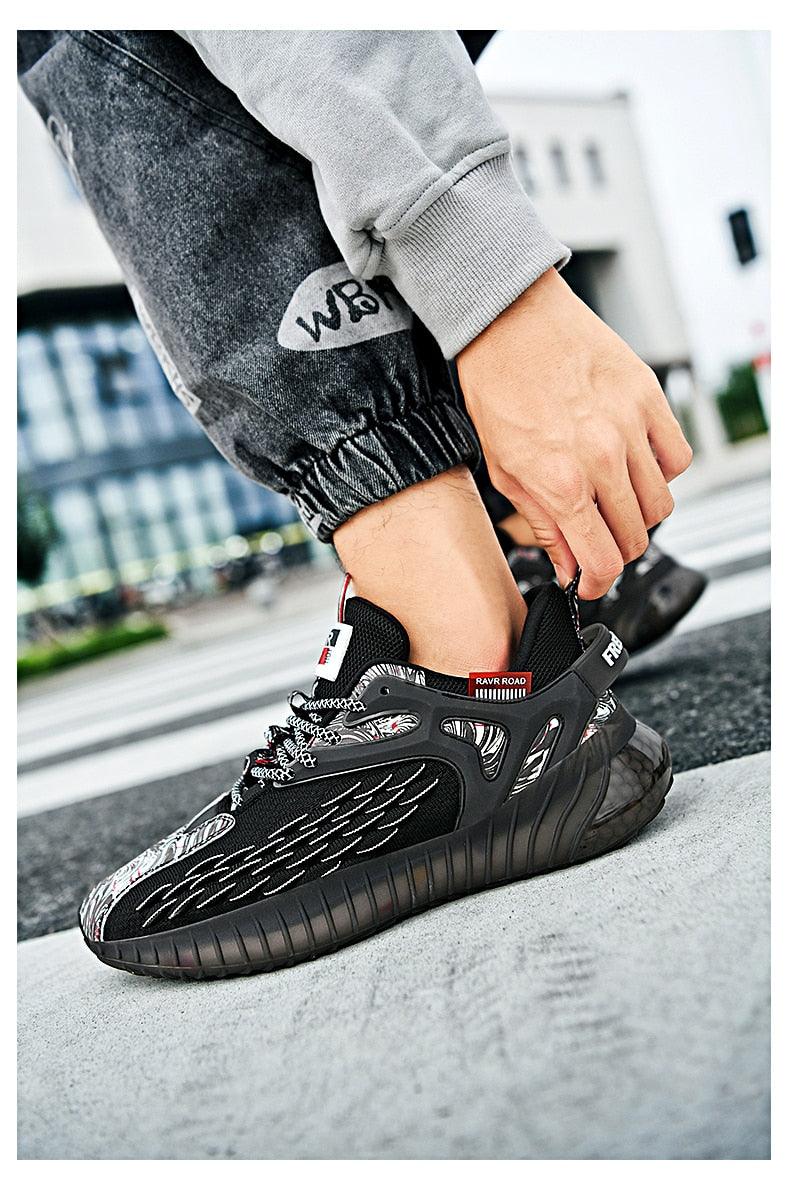 Men's Luxury White Casual Sneakers - Breathable Modern Trainers