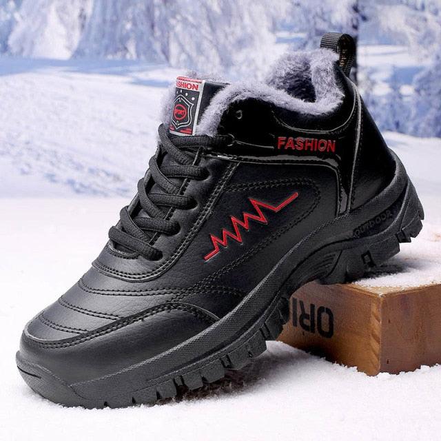 Women's & Men's Waterproof Winter Snow Boots - Plush Warm Hiking Shoes
