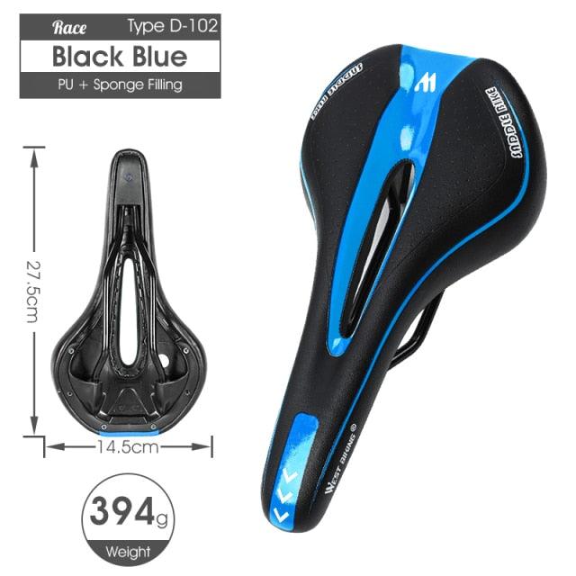 Ergonomic Gel Padded Bike Saddle for Mountain and Road Bikes