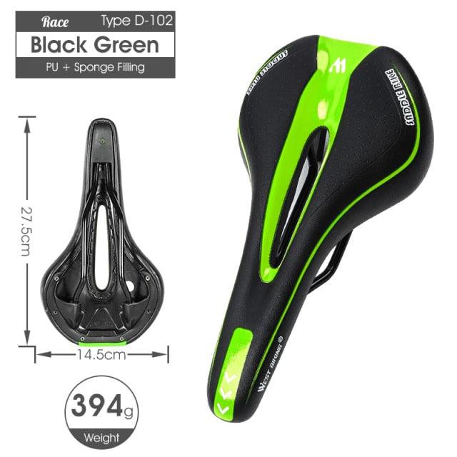 Ergonomic Gel Padded Bike Saddle for Mountain and Road Bikes