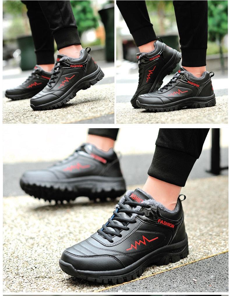 Women's & Men's Waterproof Winter Snow Boots - Plush Warm Hiking Shoes