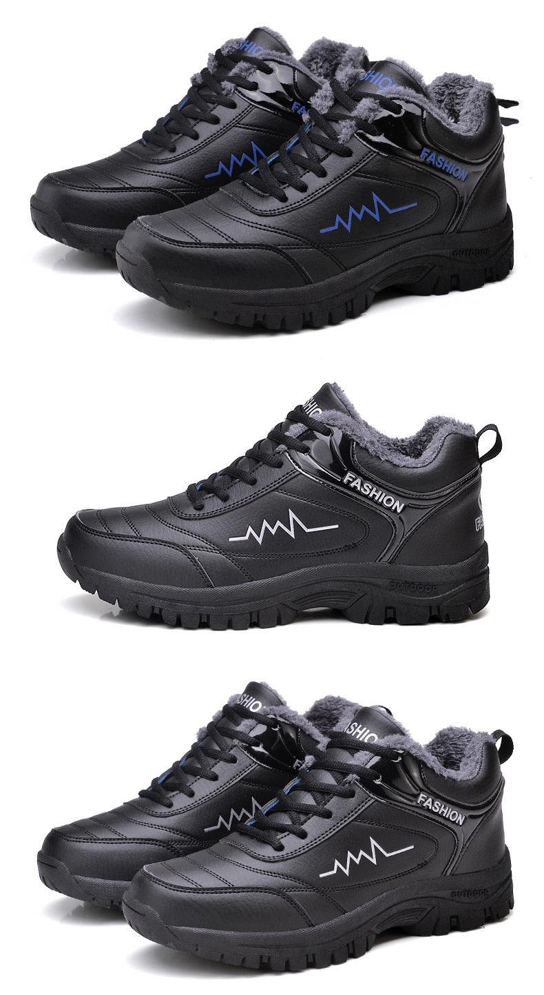 Women's & Men's Waterproof Winter Snow Boots - Plush Warm Hiking Shoes