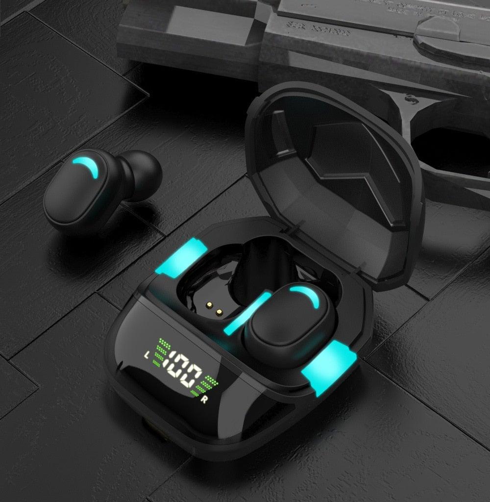 Bluetooth 5.1 Wireless Earbuds with LED Display & Charging Case