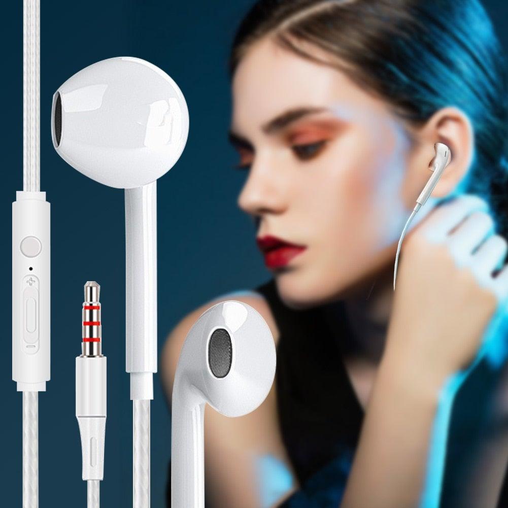 Wired Sport Earbuds with Microphone and Noise Isolating Stereo Sound