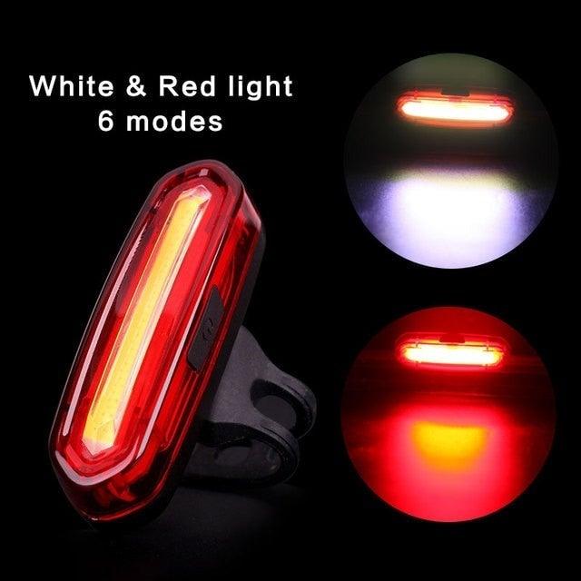 USB Rechargeable LED Bicycle Tail Light - High Intensity Safety