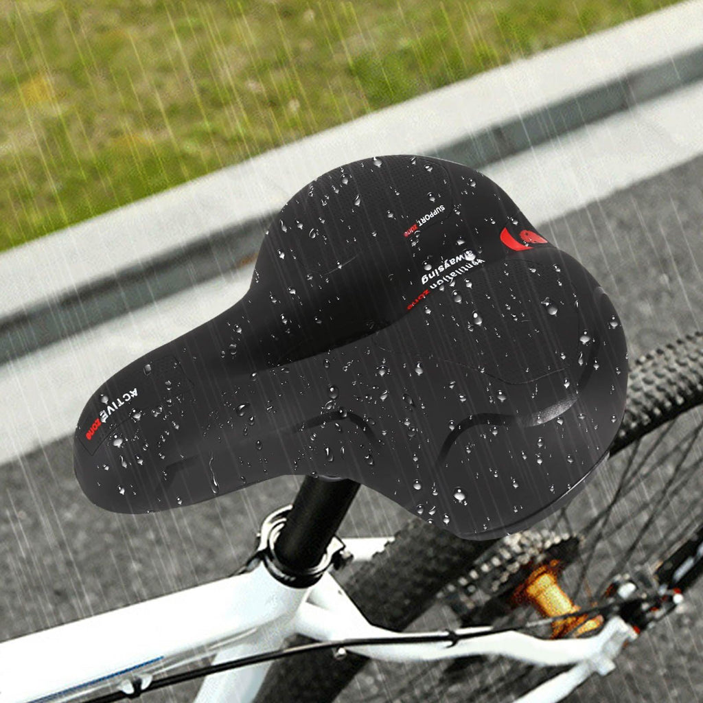 Reflective Memory Foam Bike Saddle with Shock Absorption
