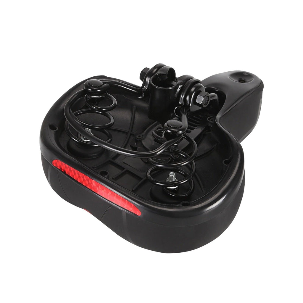 Reflective Memory Foam Bike Saddle with Shock Absorption