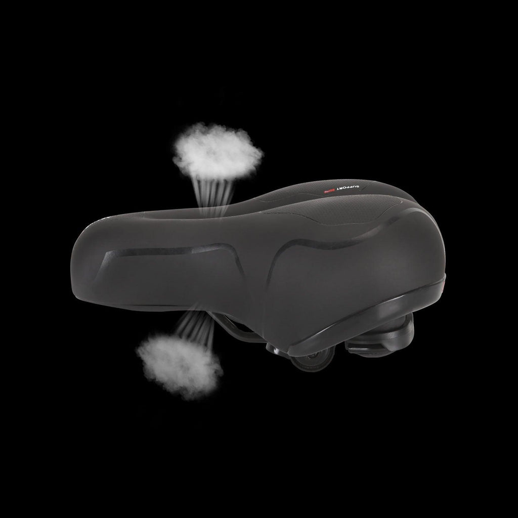 Reflective Memory Foam Bike Saddle with Shock Absorption