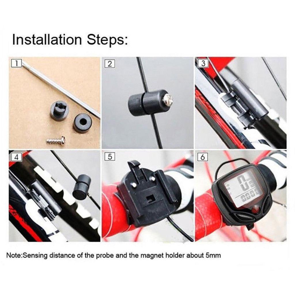 Waterproof Bike Speedometer & Odometer with LCD Digital Display