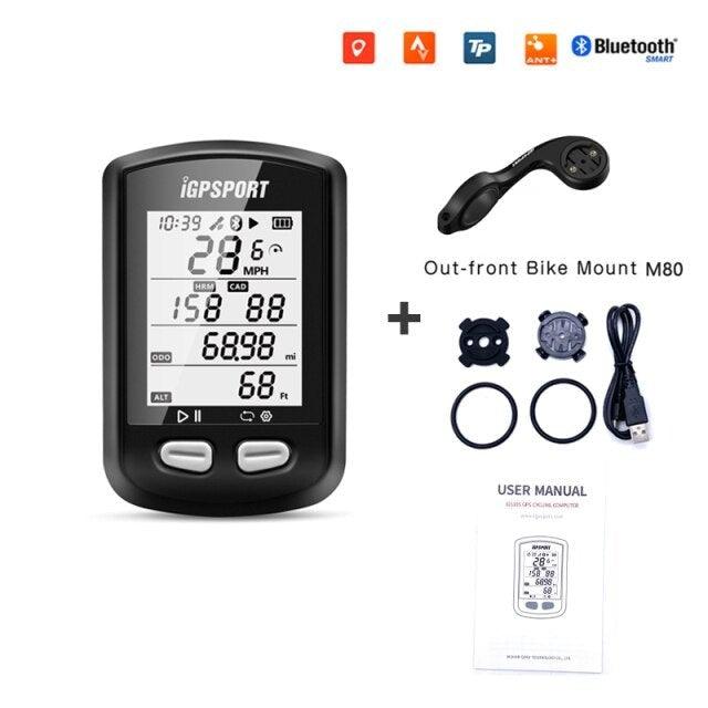 Wireless GPS Bike Computer with ANT+ & Bluetooth Speedometer