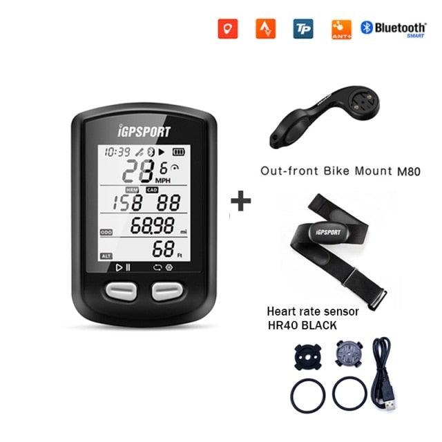 Wireless GPS Bike Computer with ANT+ & Bluetooth Speedometer