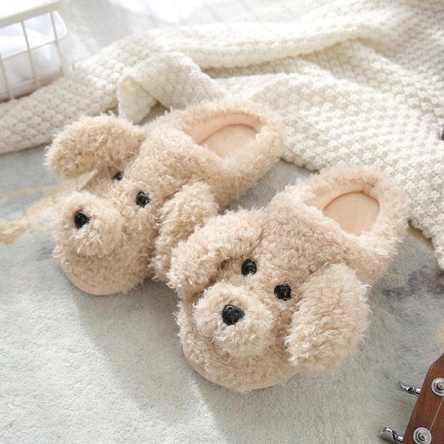 Plush Faux Fur Slippers - Unisex Fuzzy House Slides for Home