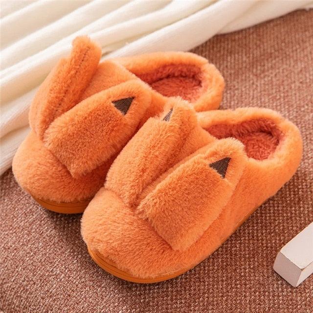 Plush Faux Fur Slippers - Unisex Fuzzy House Slides for Home