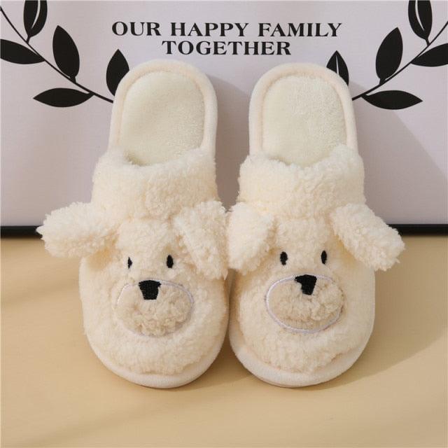 Plush Faux Fur Slippers - Unisex Fuzzy House Slides for Home