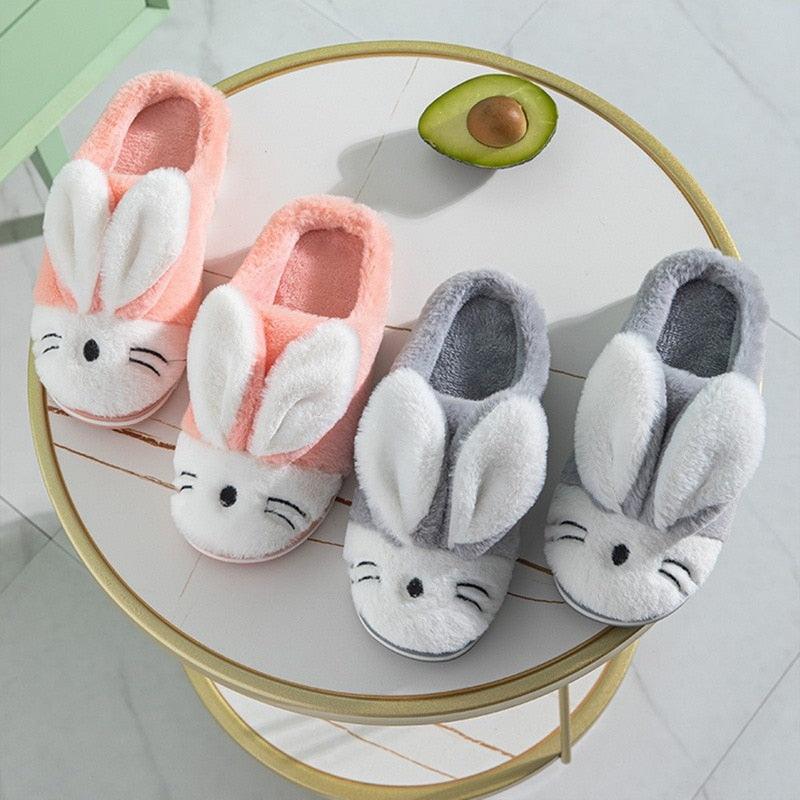 Plush Faux Fur Slippers - Unisex Fuzzy House Slides for Home