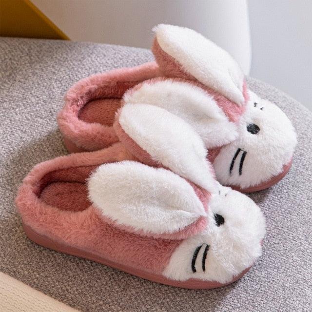 Plush Faux Fur Slippers - Unisex Fuzzy House Slides for Home