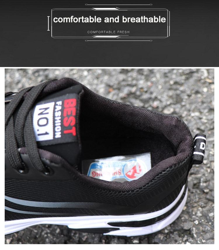 Men's Cushioning Mesh Athletic Running Sneakers