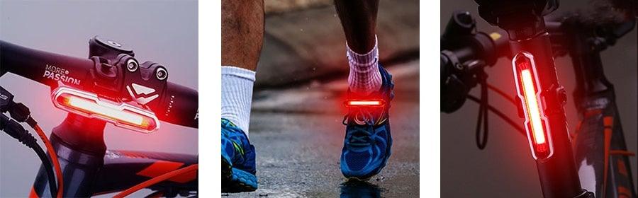 Ultra-Bright USB Rechargeable LED Bike Tail Light 5-Mode Safety